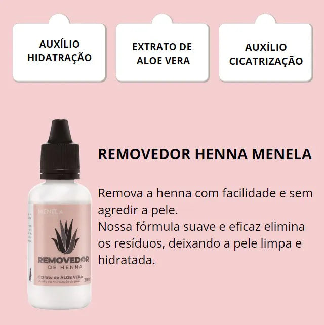 Removedor de Henna 30ml Menela