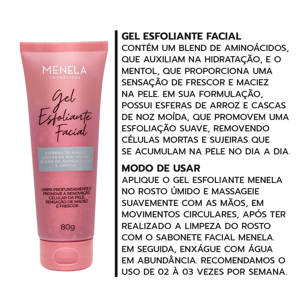 Gel Esfoliante Facial Menela