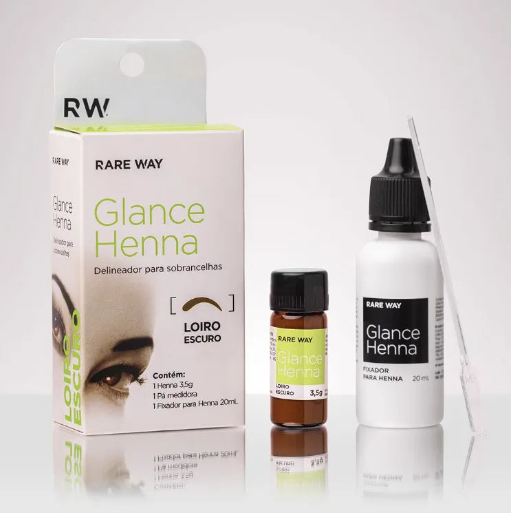 Henna para Sobrancelhas Glance Loiro Escuro Rare Way