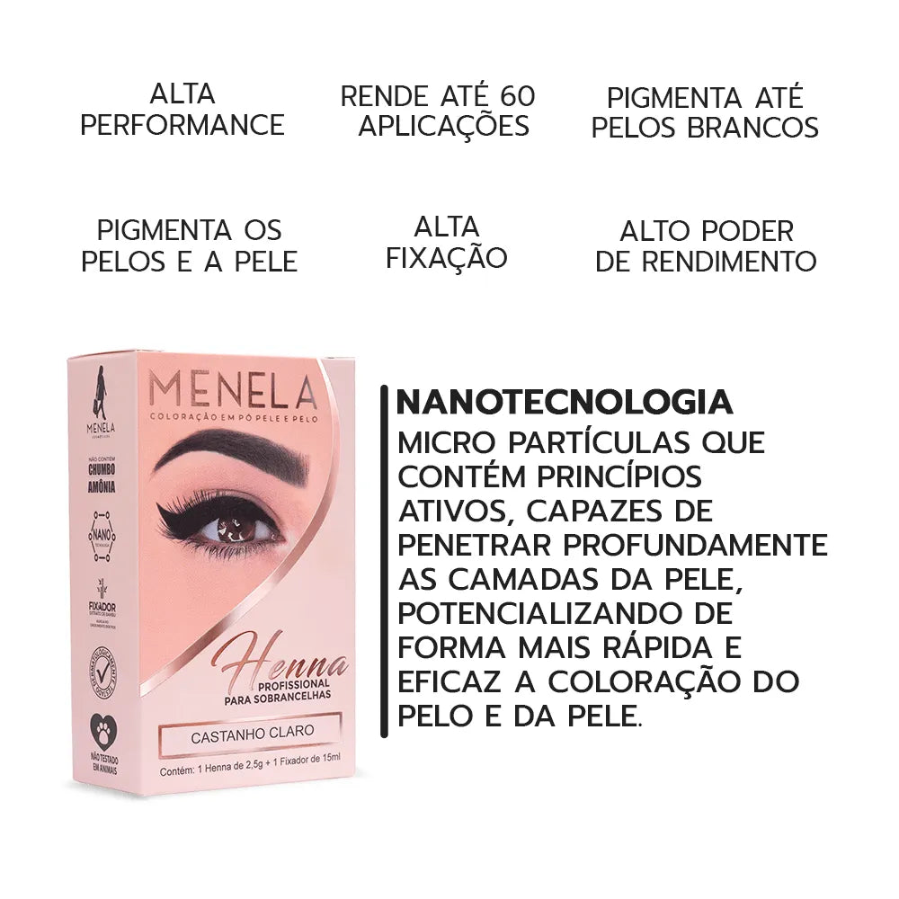 Kit Henna Castanho Escuro